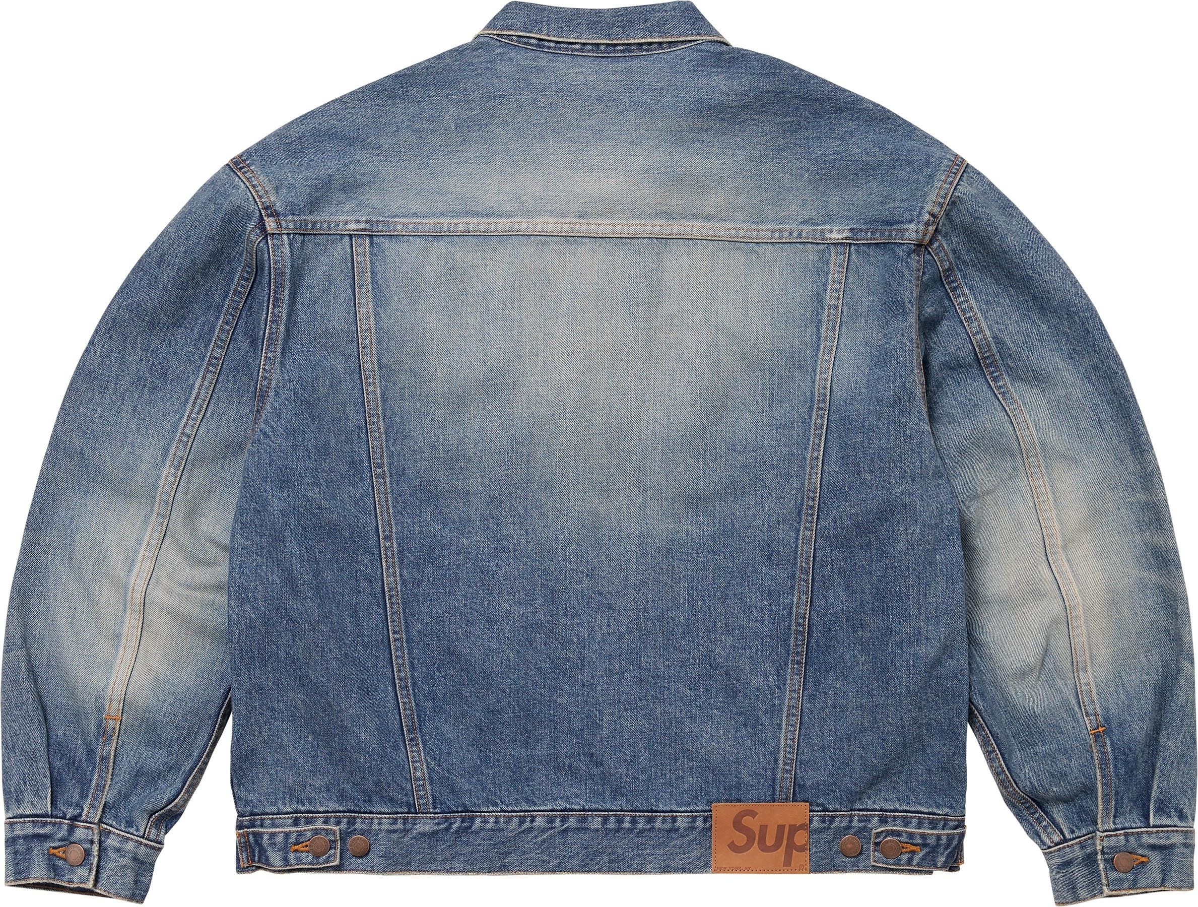 Distressed Selvedge Trucker Jacket view 5